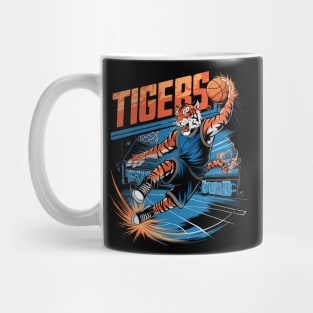 Funny Tiger With Basketball Tiger Playing Basketball Mug